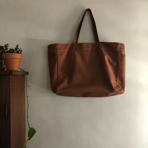 Eco friendly sustainable brand waxed canvas tote